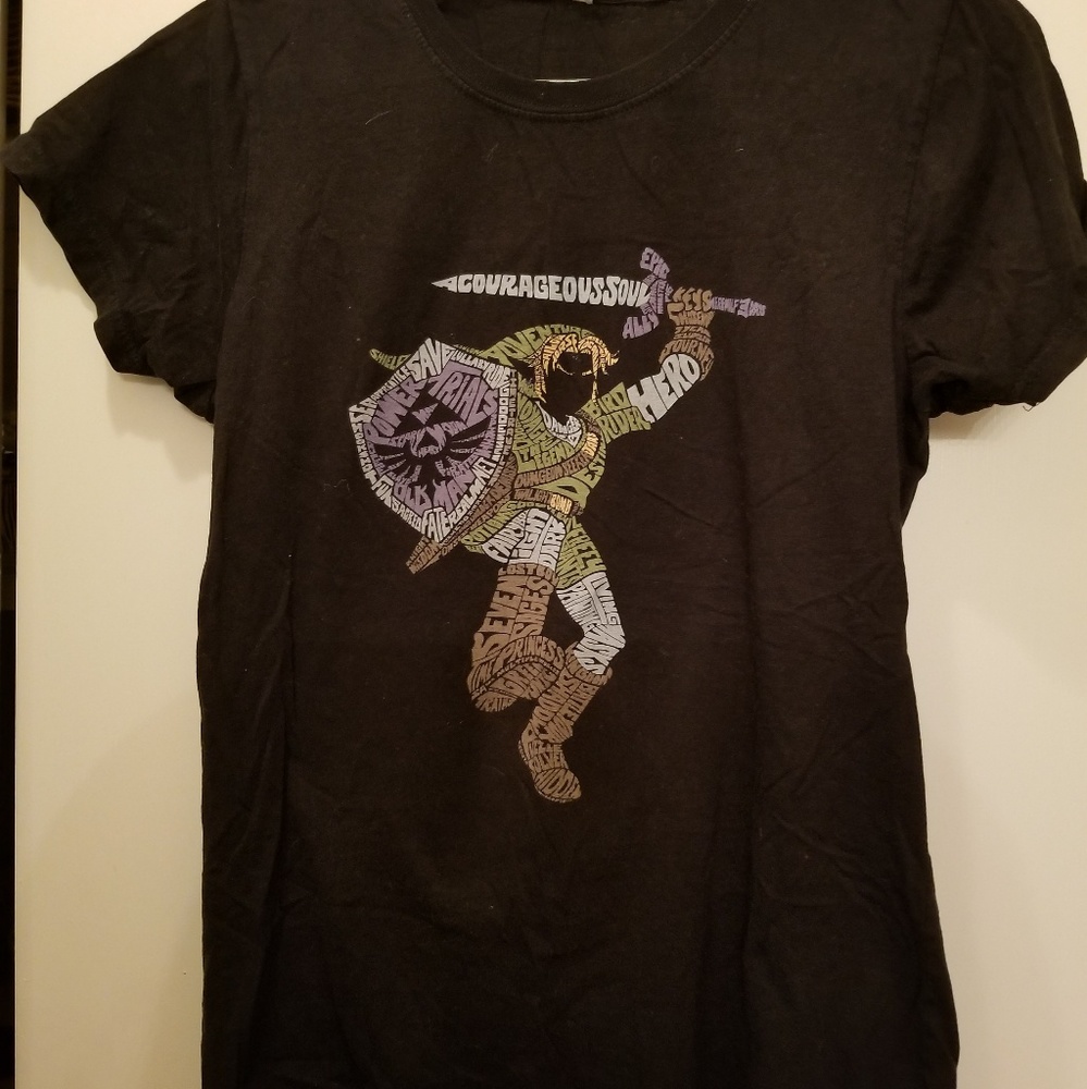 Loot Crate Zelda Black Graphic Tshirt